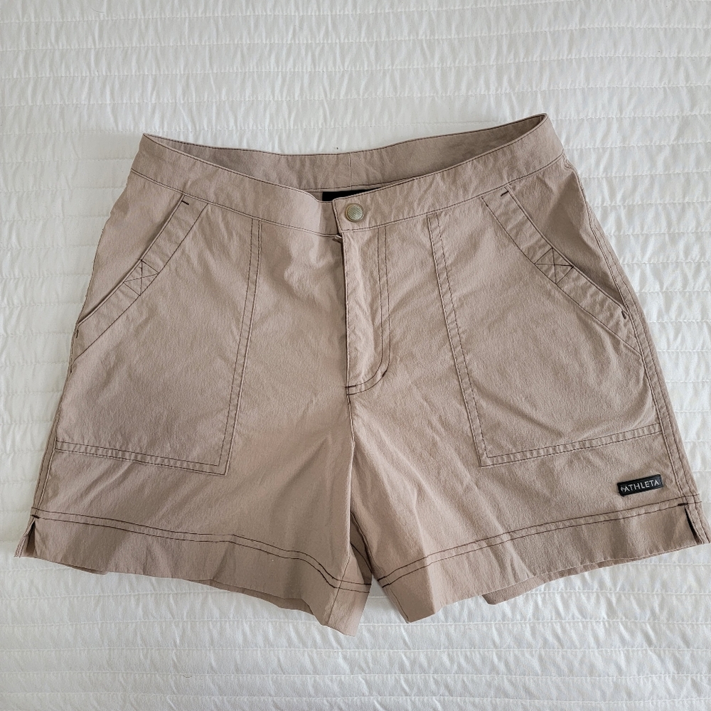 Athleta Khaki Shorts Size 4
